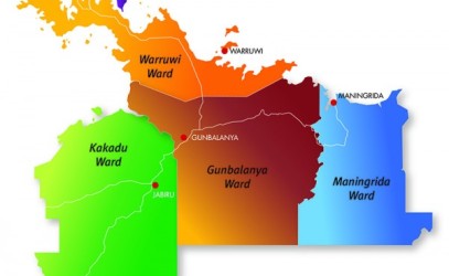 West Arnhem Regional Council ward map