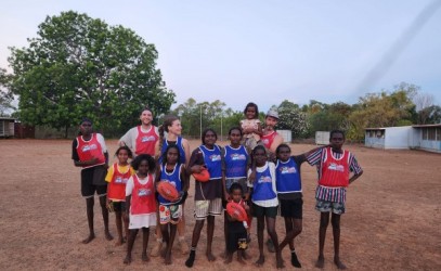 Warruwi womens AFL training