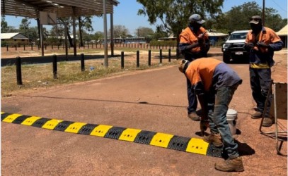 Maningrida speed humps