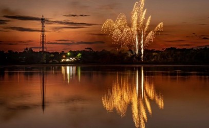 Territory day fireworks in Jabiru 