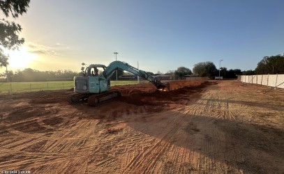 Maningrida changerooms and grand stands