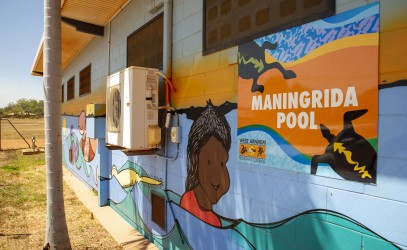Maningrida Pool mural