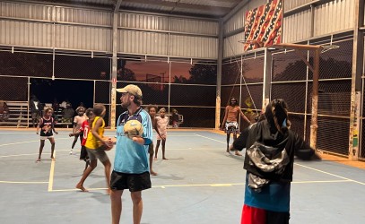 Maningrida basketball court resurface