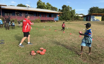 Flag Football visits