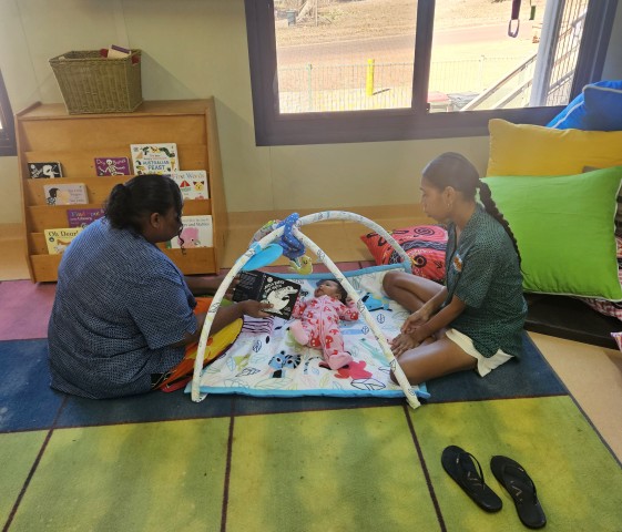 2 women in childcare