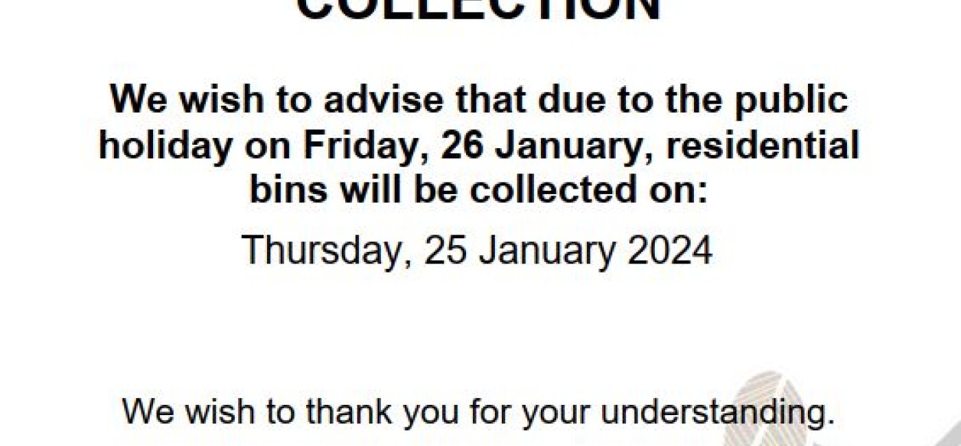Public Notice Jabiru Bin collection 