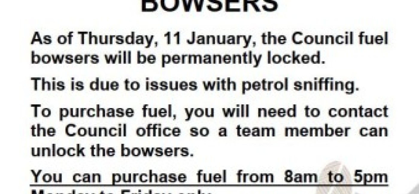 Public notice minjilang fuel bowser notice 