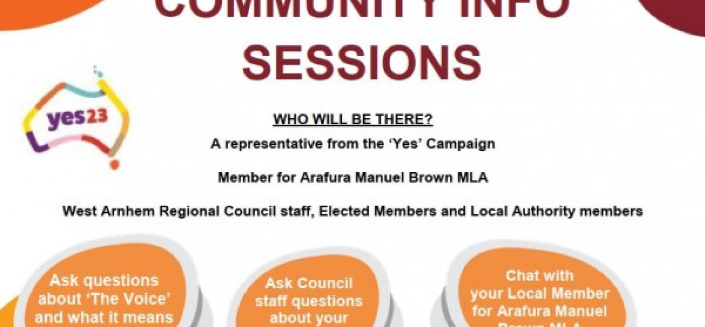 Community information session poster 