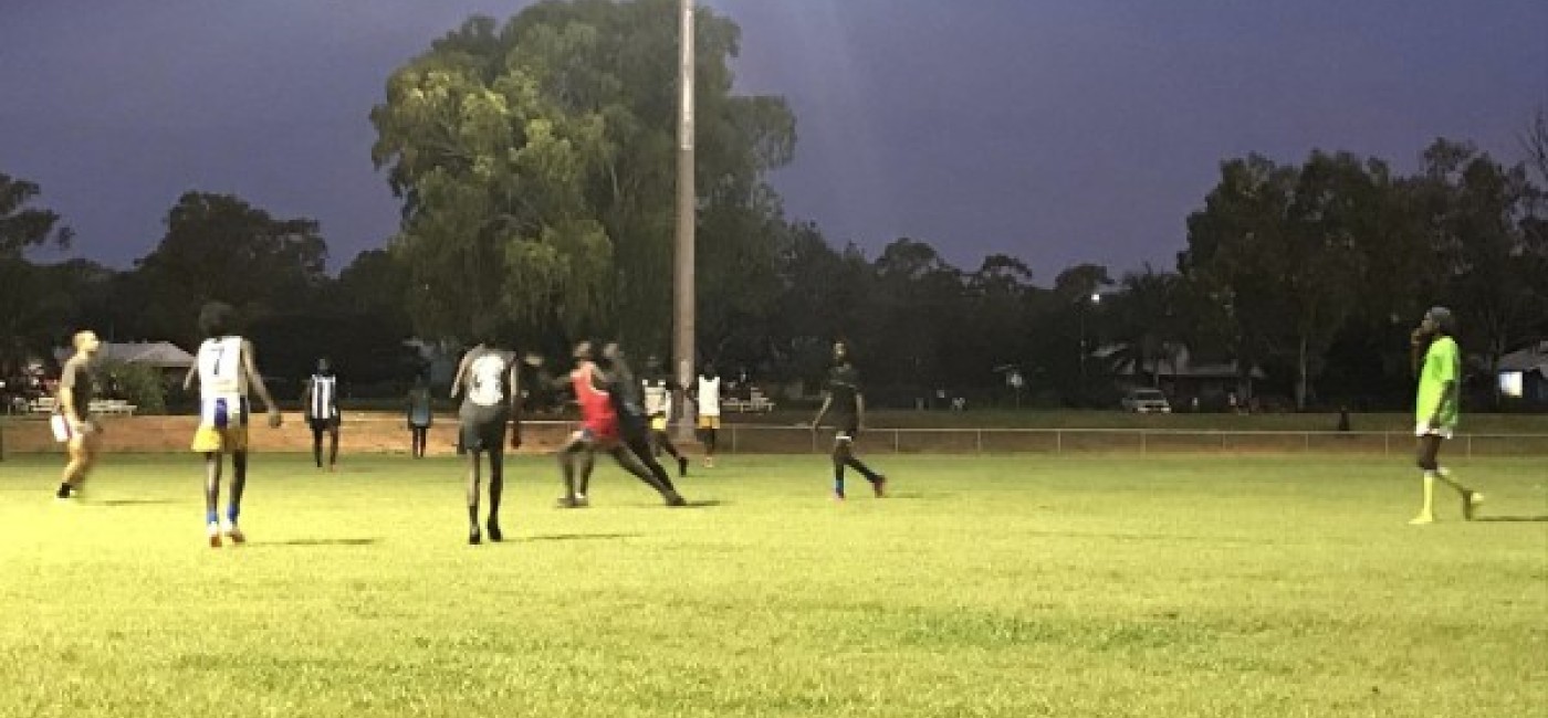 Maningrida football oval under lights 