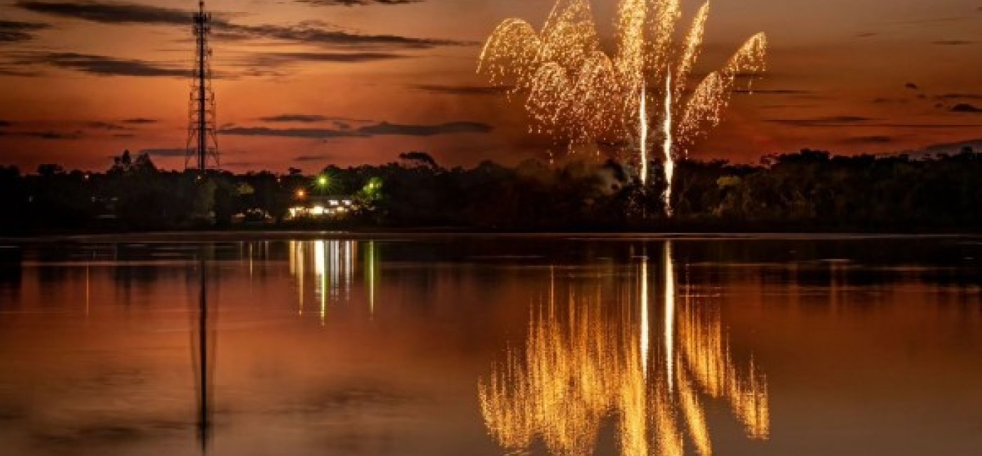 Territory day fireworks in Jabiru 