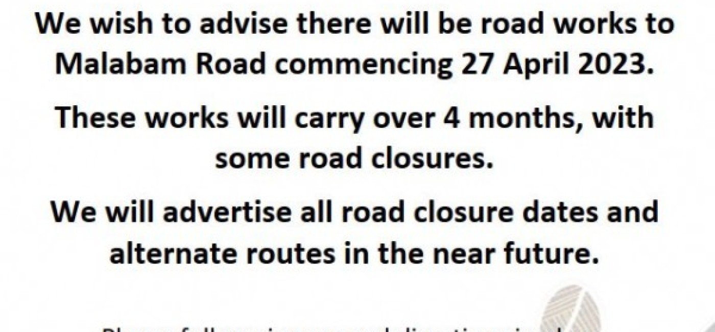 Public notice for road words 