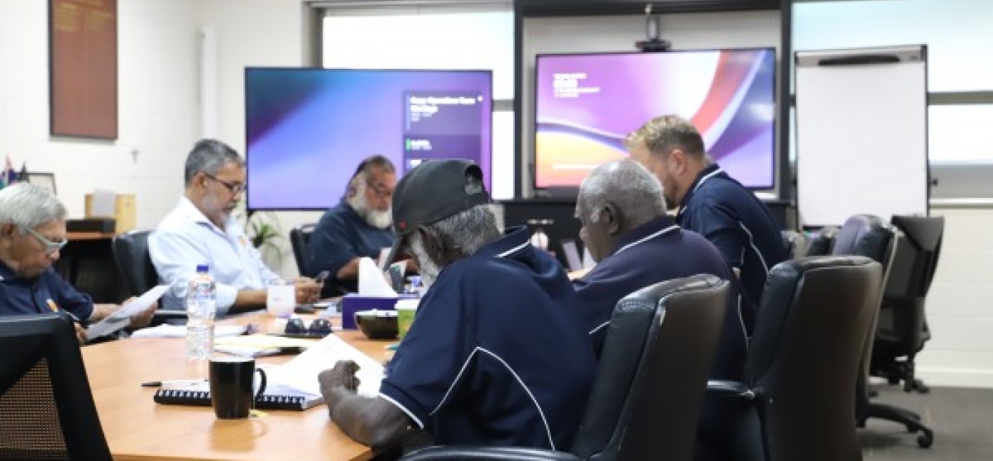 People working around a table at the april council meetings