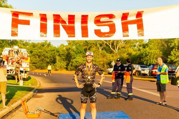 Matt Kind winning the Kakadu Triatholon