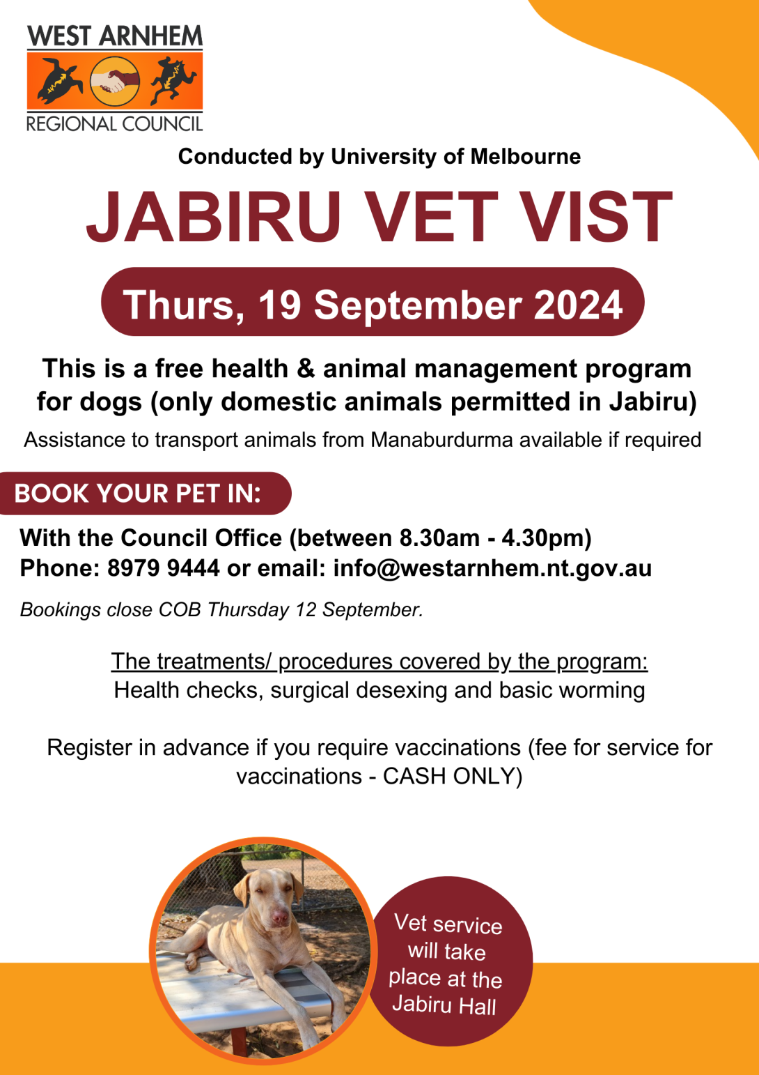 Jabiru Vet Visit