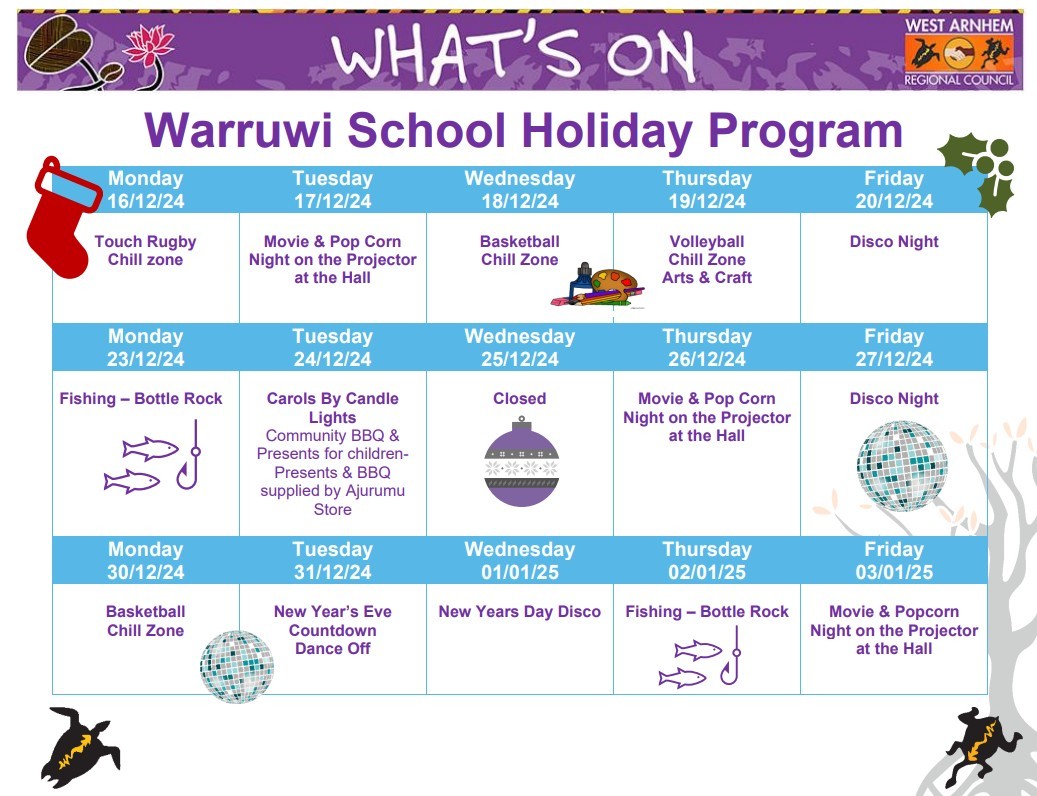 Warruwi school holiday program