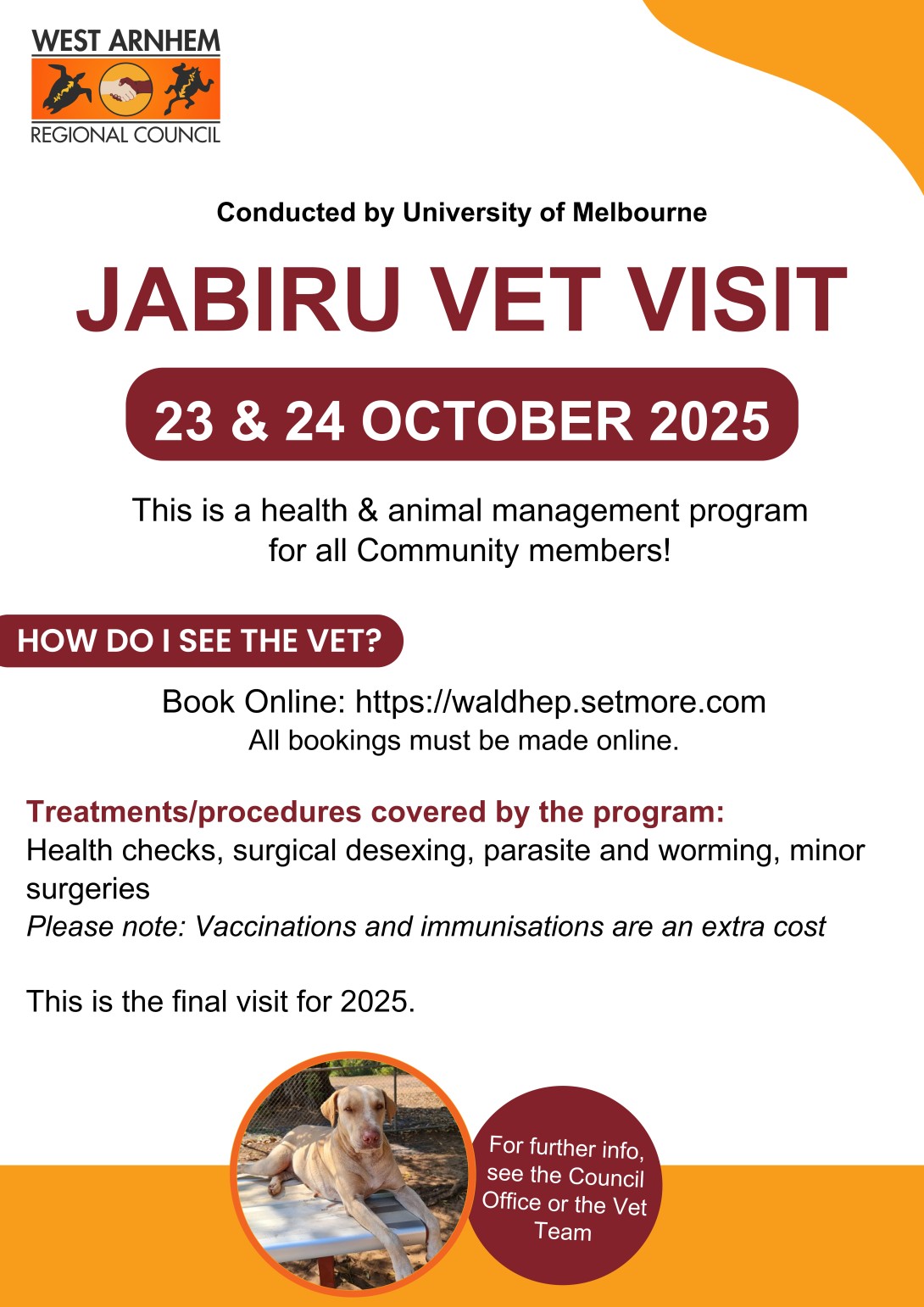 Jabiru Vet Visit - September 2025