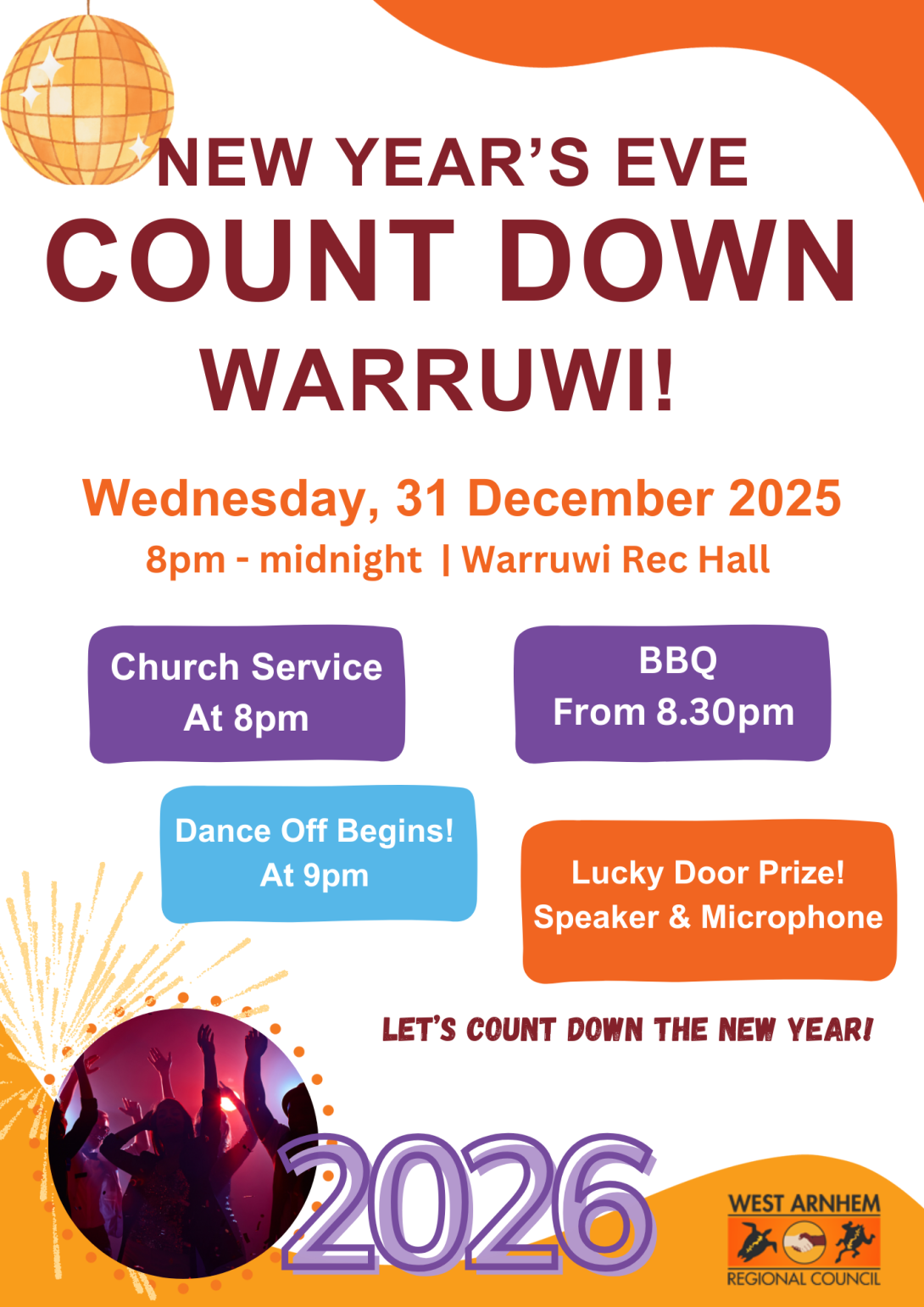 Warruwi New Years Count Down 31.12.25
