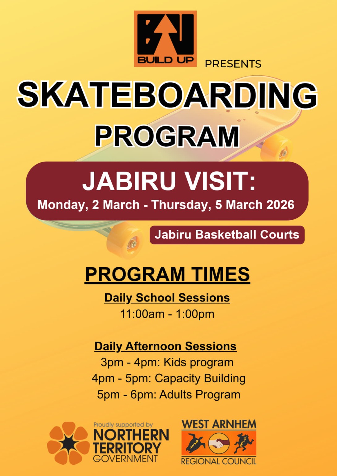 Skateboarding Program - Jabiru 2026
