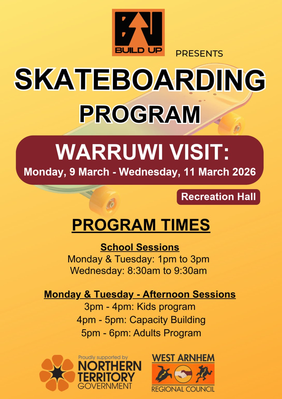 Skateboarding Program - Warruwi Visit 2026