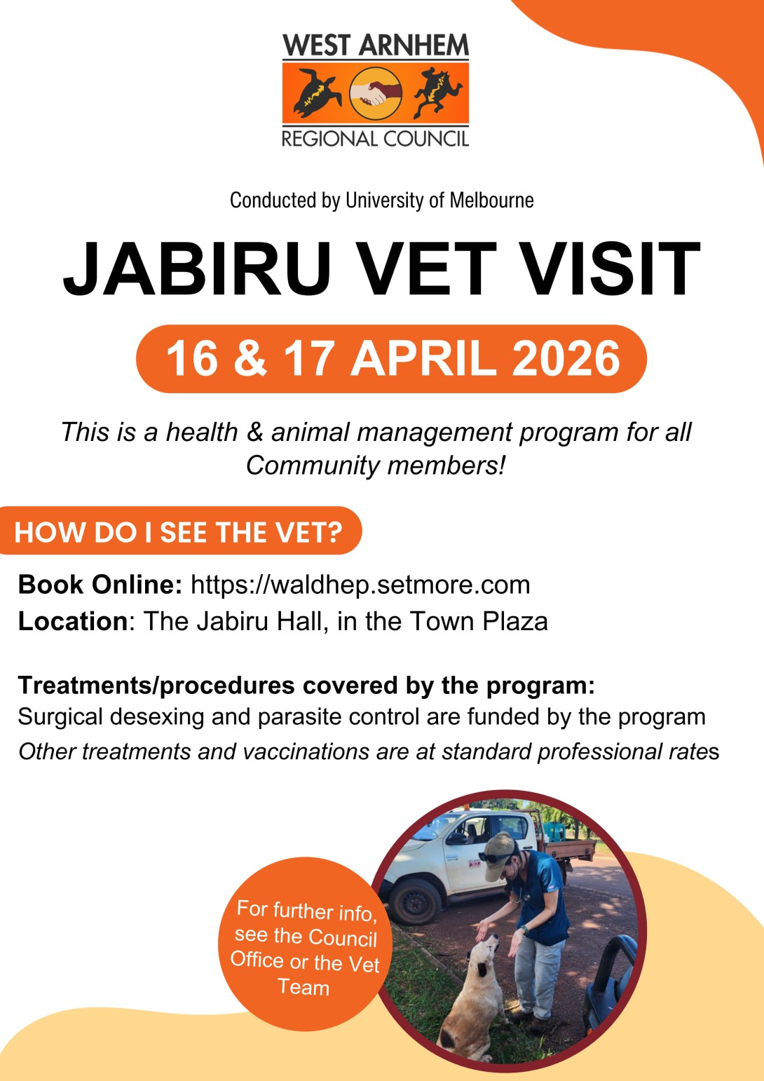 April 2026 Jabiru Vet Visit