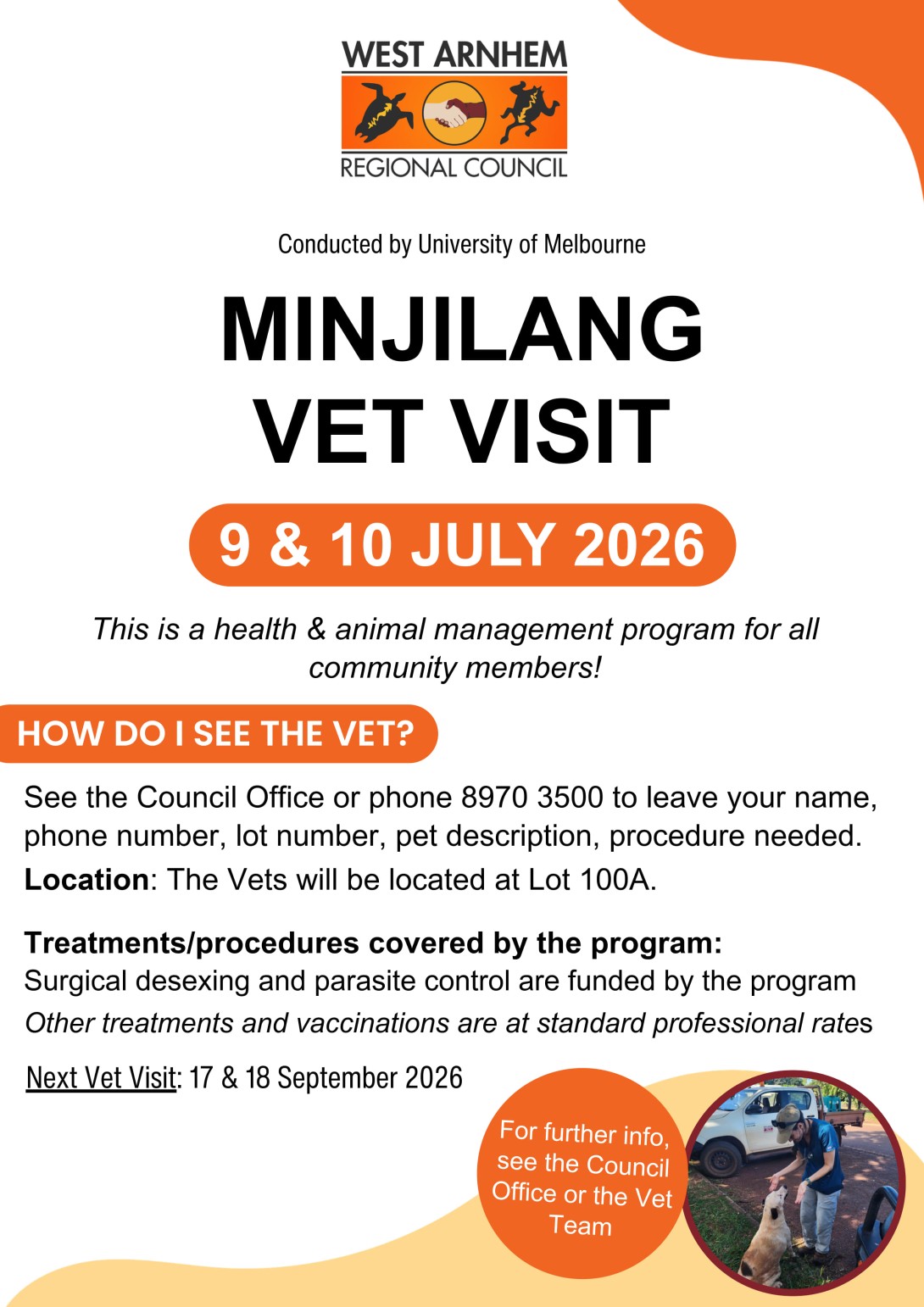 Minjilang Vet Visit - July 2026