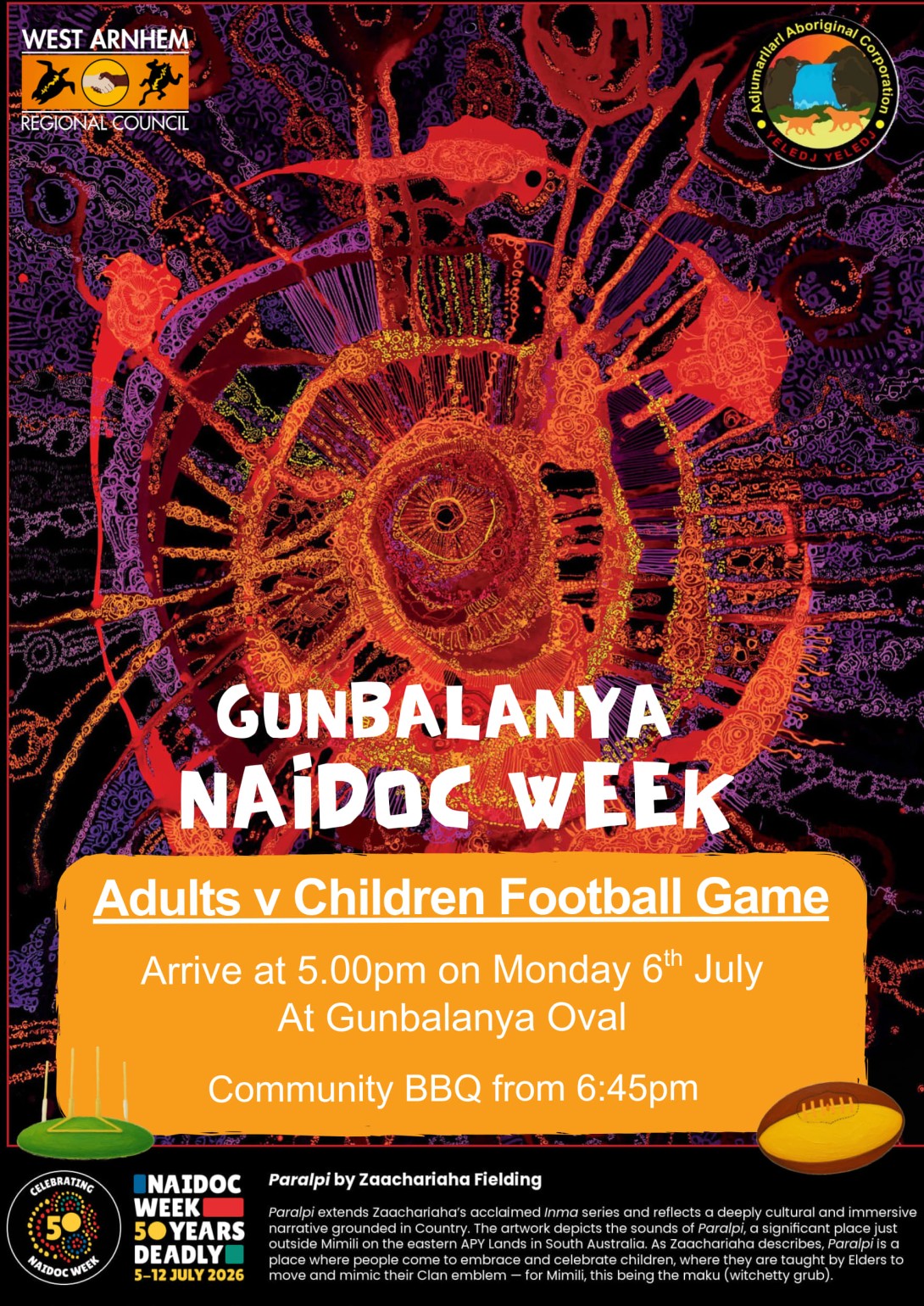 2026 NAIDOC Week - Gunbalanya Poster