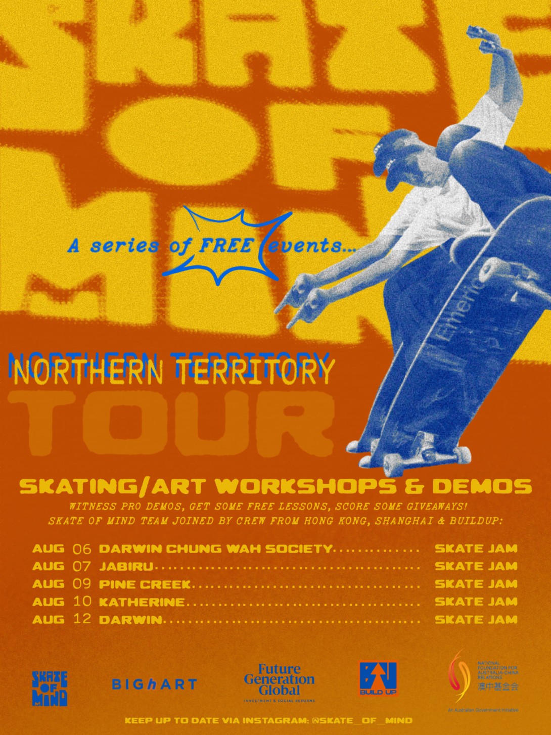 NT SKATE OF MIND TOUR POSTER.